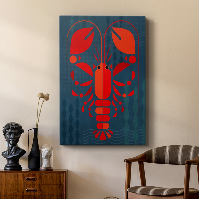 Geo Lobster II - galerie sur mesure Cavas, H 36 po x l 24 po