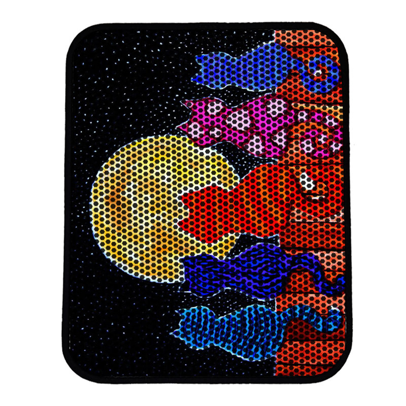 Tapis pour litière de qualité supérieure, 18 po x 24 po | 50% PVC / 50% polyester, lavable à la machine et passer l'aspirateur | Conception durable et facile à nettoyer pour les propriétaires d'animaux de compagnie | Protégez vos planchers des dégâts de la litière
