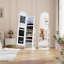 22"Wide Freestanding Jewellery Armoire with Mirror,LED-647666827