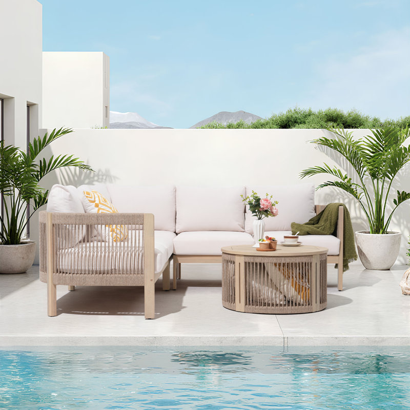 Outdoor 5-person Conversation Set With Cushions