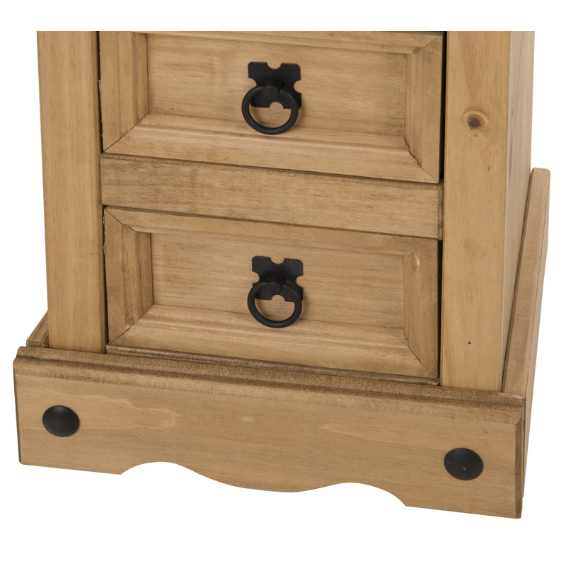 Bridewell 35cm W Bedside Table, Antique Wax