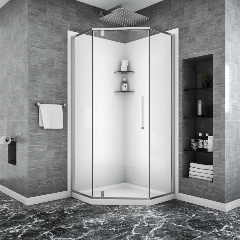 Porte de douche l 34,00 po x H 31 po