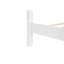 Très grand lit avec tête et pied de lit à grand panneau, 2 tiroirs de rangement, lumières DEL intégrées, station de charge USB, lit en bois de pin avec cadre de lit renforcé, blanc-1679520687