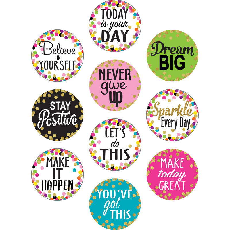 Confettis Dictons Positifs Accents