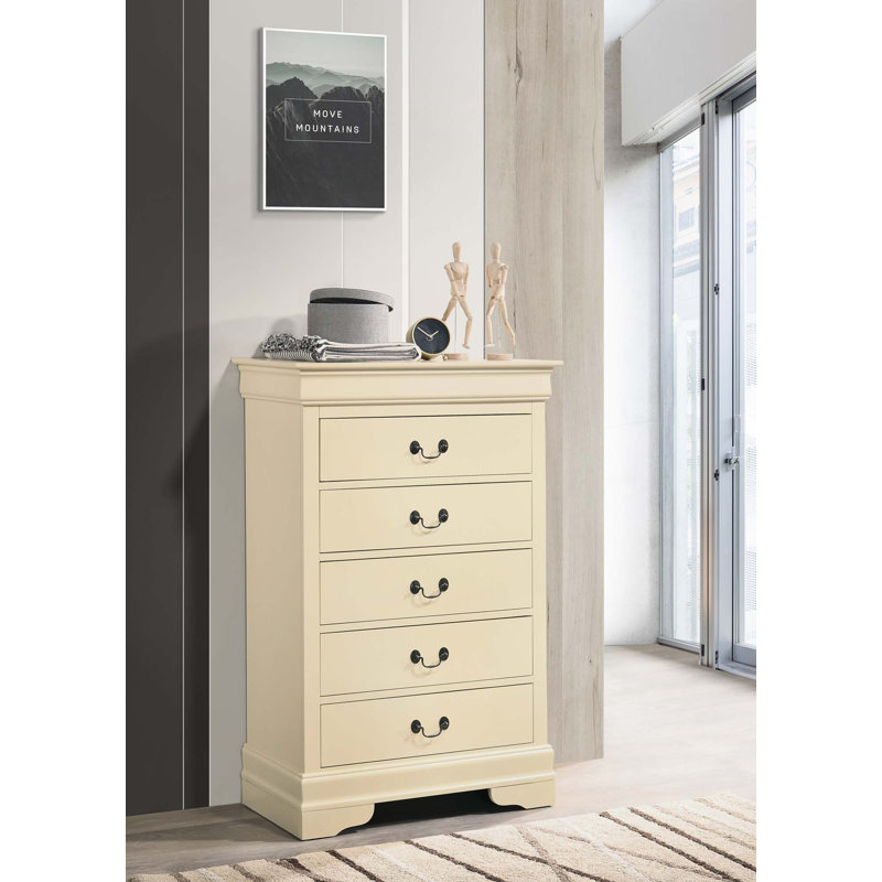 31'' W 5 - Drawer Dresser, Beige