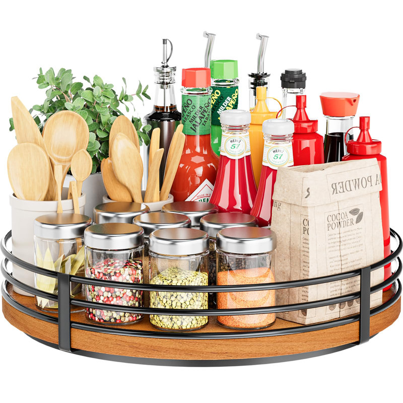 Organisateur de plateau tournant 12 "Lazy Susan, H 2,5 po x l 12 po x P 12 po