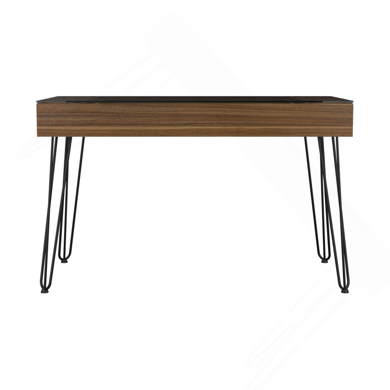 Bureau 120 tiroirs Rolo, bureau, acajou