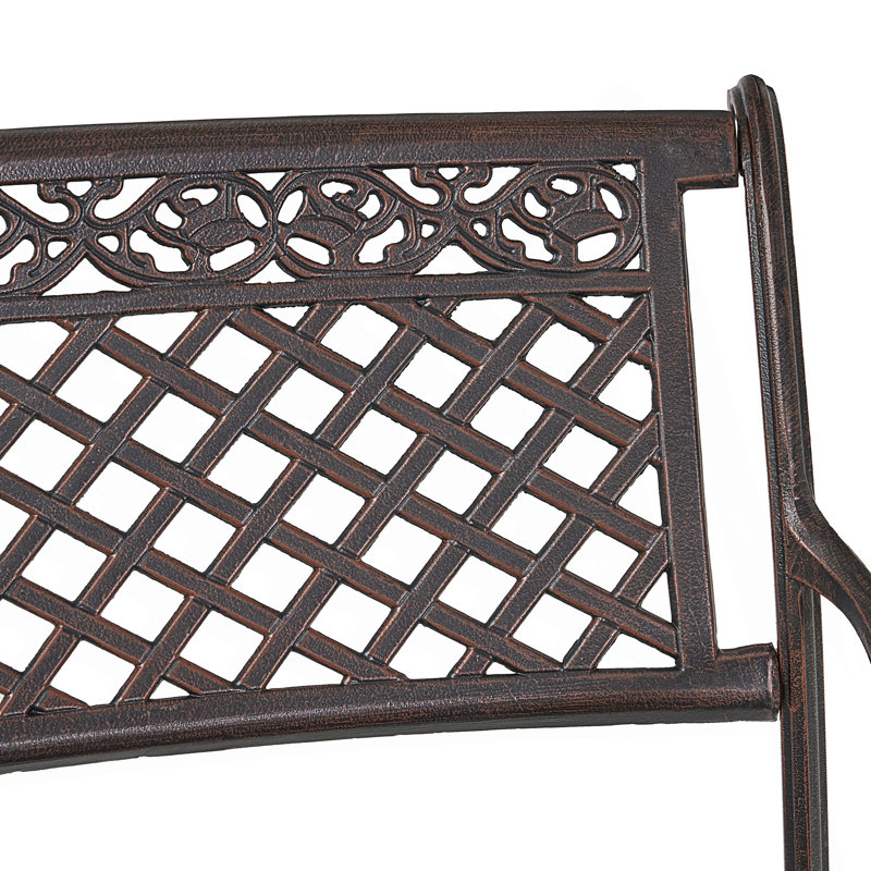 Banc extérieur courbé