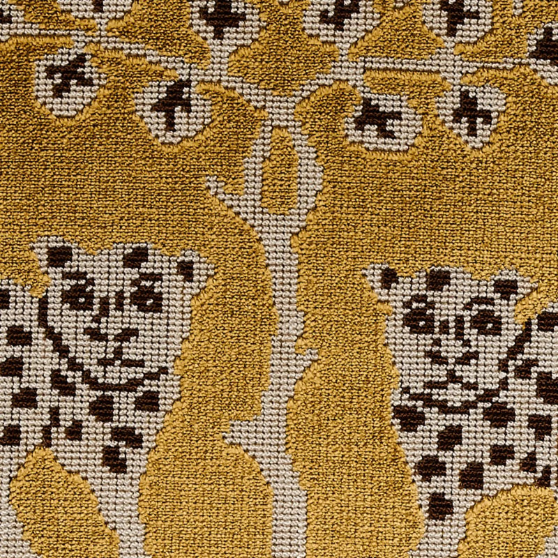 Tissu en velours Woodland, Doré