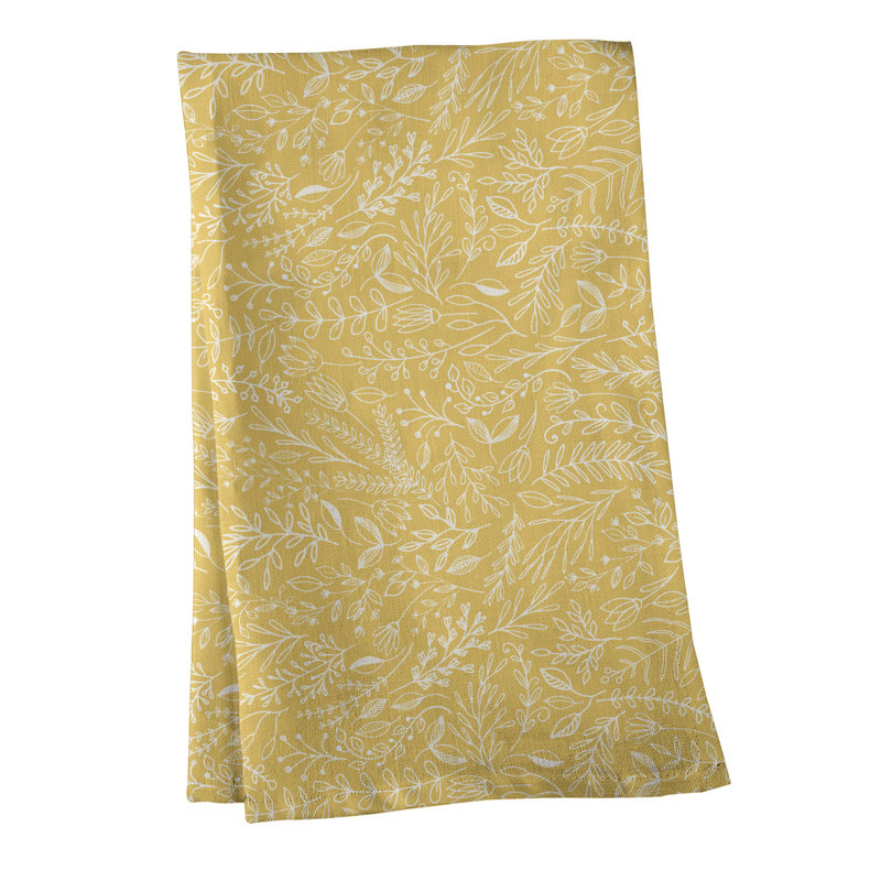 Mcguigan Tea Towel Kitchen Towel, Cotton Twill, Yellow