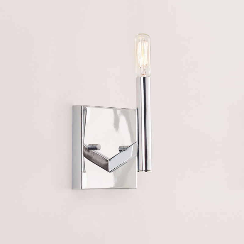 Vector 1 - Light Bath Sconce, Chrome, No