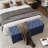 55.3 Inch Blue Linen Storage Ottoman Entryway Bench: Stylish, Functional, And Versatile Storage Solution