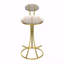 Set Of 2 Dining Chairs, Upholstered Bar Stools  Striped Counter Height Barstools Modern Velvet Dining Chairs-690502094