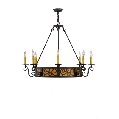 Crescentia 11 - Light Dimmable Drum Chandelier