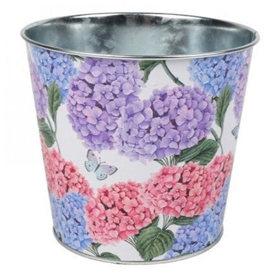 Garden Of Lilacs Printed Metal Bucket