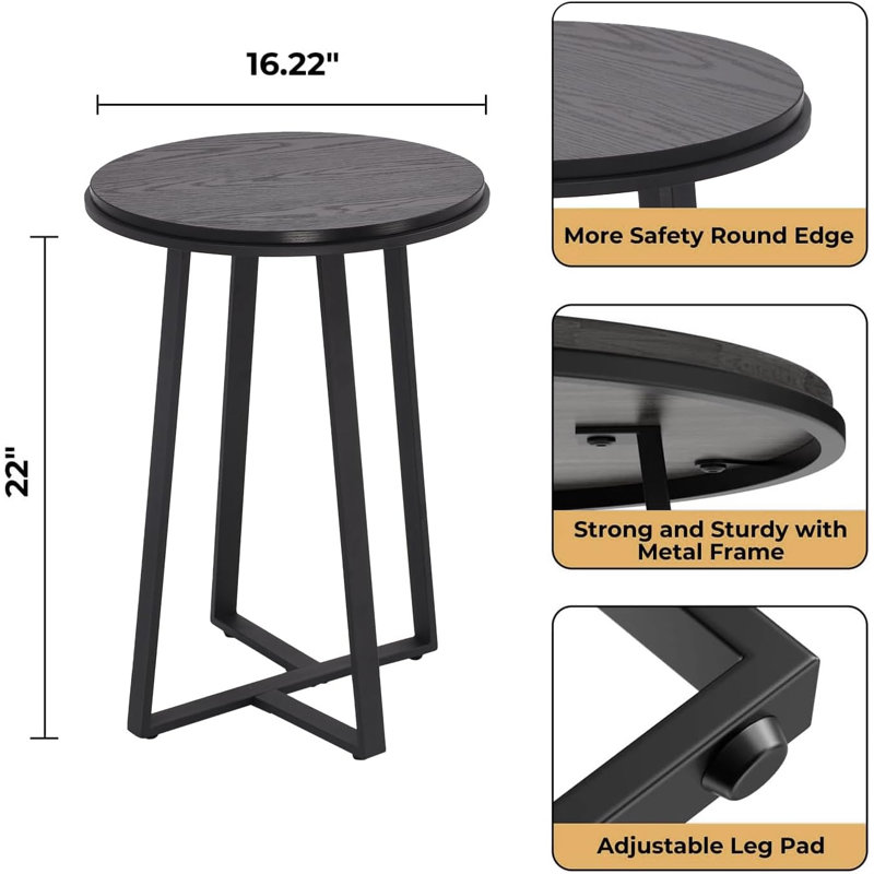 Tables gigognes Sieka, Noir, noir, noir, noir