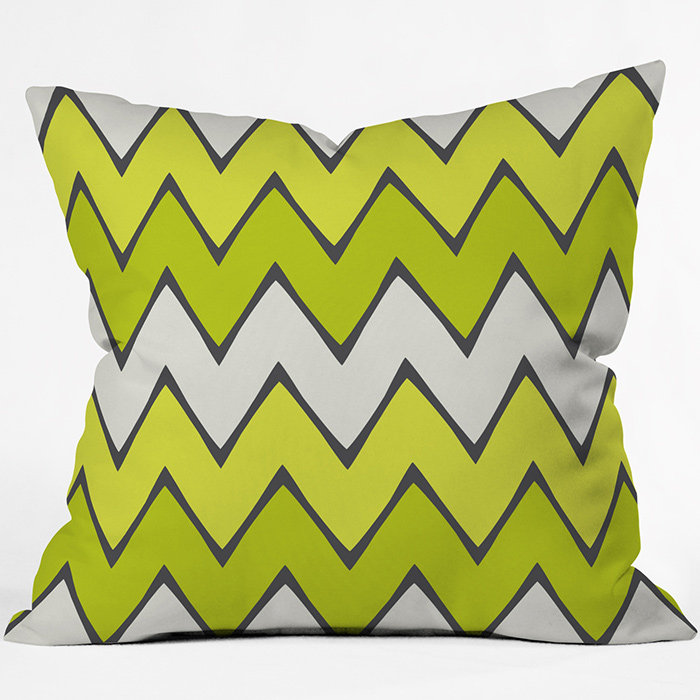 Chevron Outdoor Throw Pillow, 16" x 16"