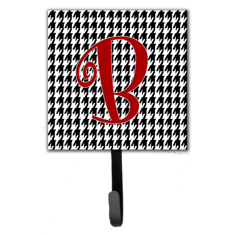 Crochet mural houndstooth monogramme, B