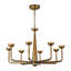 Spade 30-in White dimmable LED Chandelier-1506007176