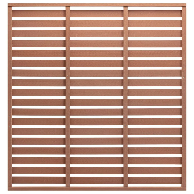 Hayden-John 180 cm H x 180 cm W Fence Panels Fencing, Brown