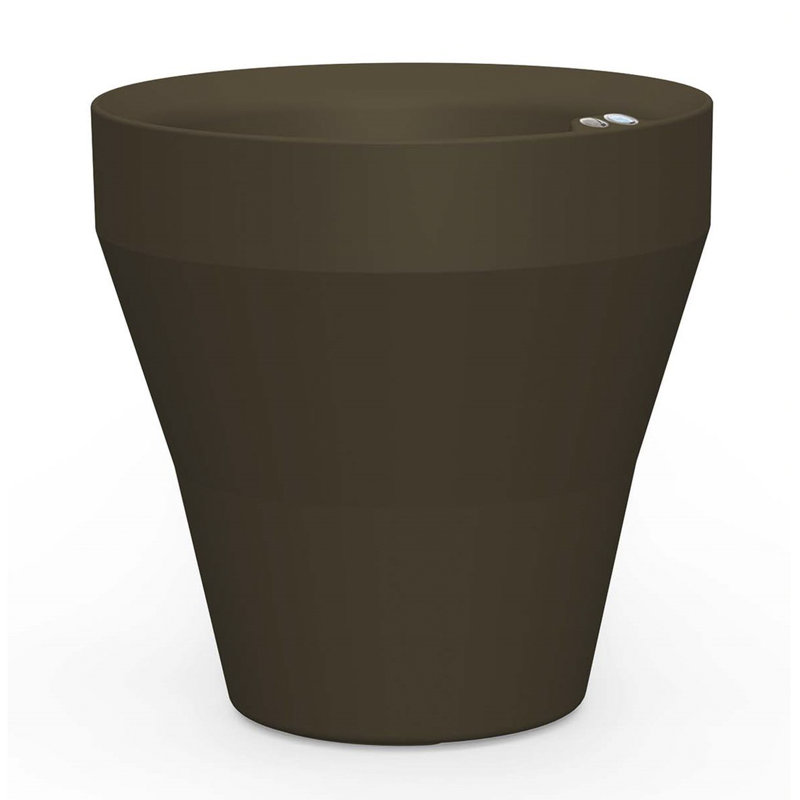 Pot à fleurs TruDrop, Bronze vieilli, H 22 po x l 22 po x P 22 po