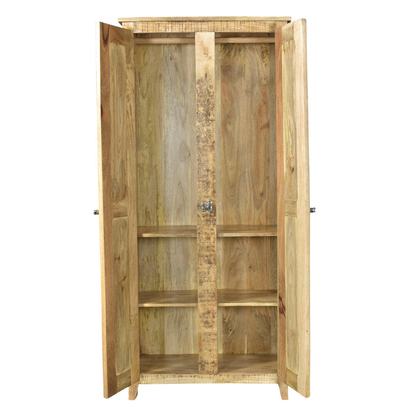 Ottomar 2 Door Solid Wood Wardrobe