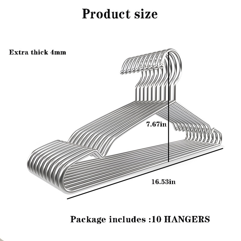 Aluminum Alloy Clothes Hanger, 10