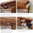 Bamboo Storage Shoe Bench Entryway Shoe Cabinet Organizer with Cushioned Seat
