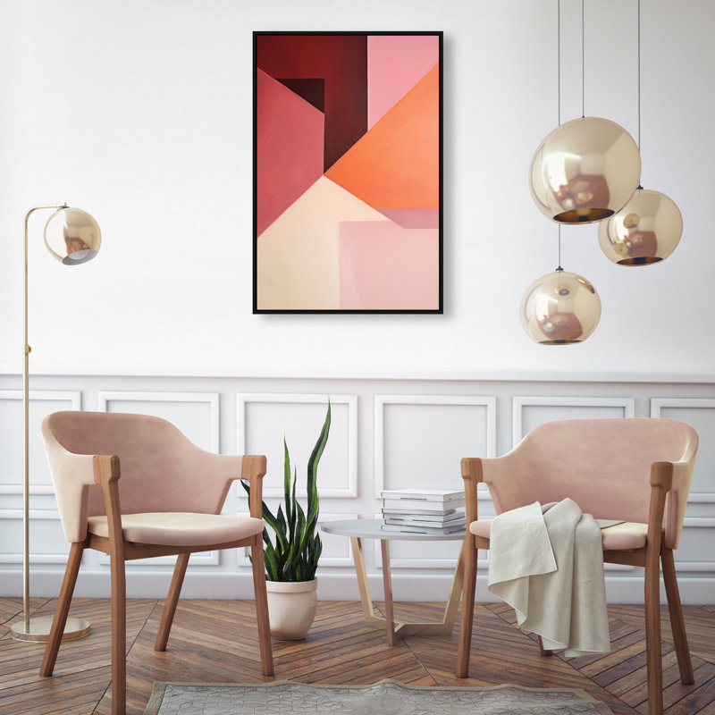 Berry Juice Canvas Abstract Print by Oliver Gal, Black Frame, 10 x 15, 31"H x 21"W, Black Frame