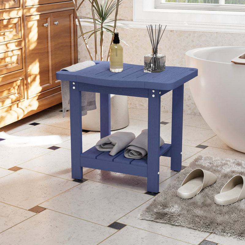 Patio HIPS Shower Benches , Navy