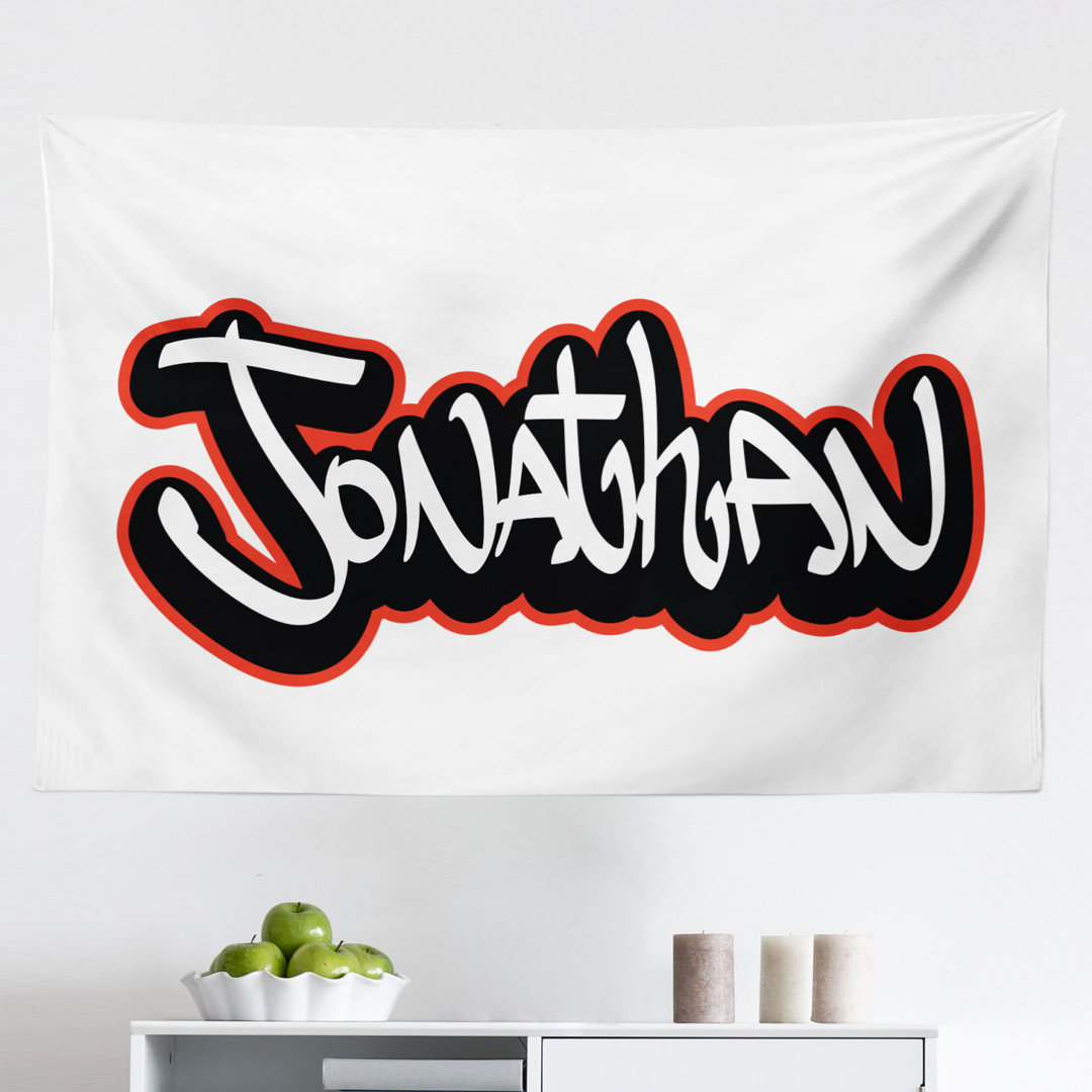 Wandbehang Teenage Boys Name Graffito Urban Arts Illustration Jugendlich Modern