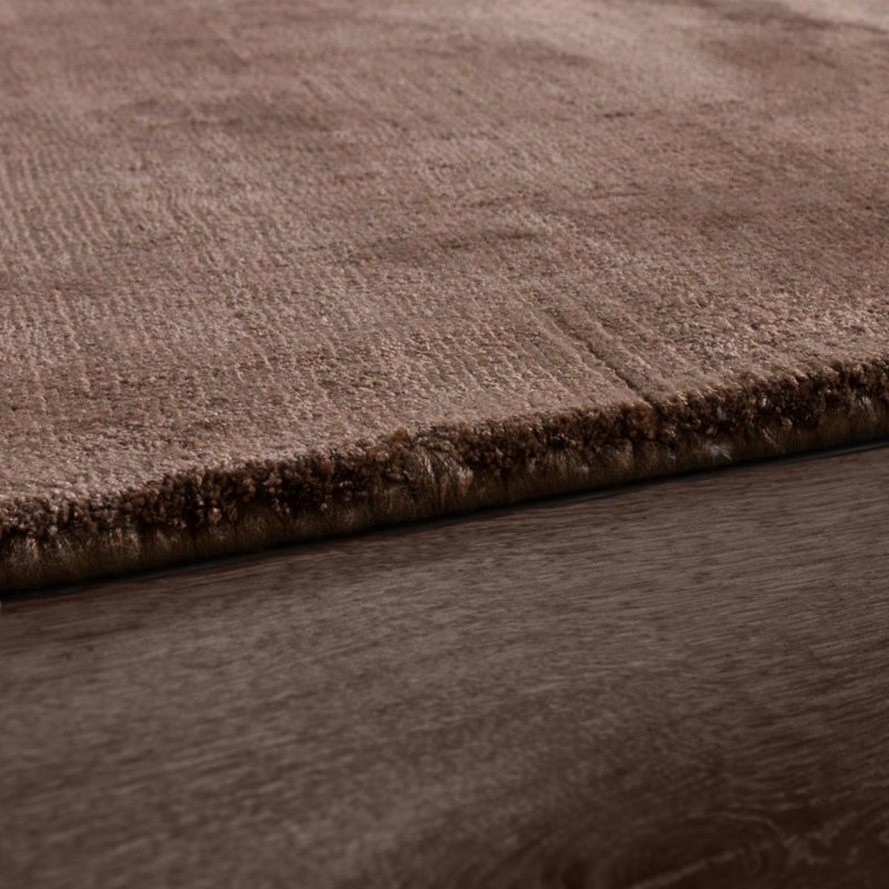 Mekhi Solid Colour Viscose Hand Woven Area Rug, Rectangular 200 x 300cm