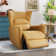 35.8'' Wide Modern and Soft Power Swivel and Rocker Recliner with Wide Backrest