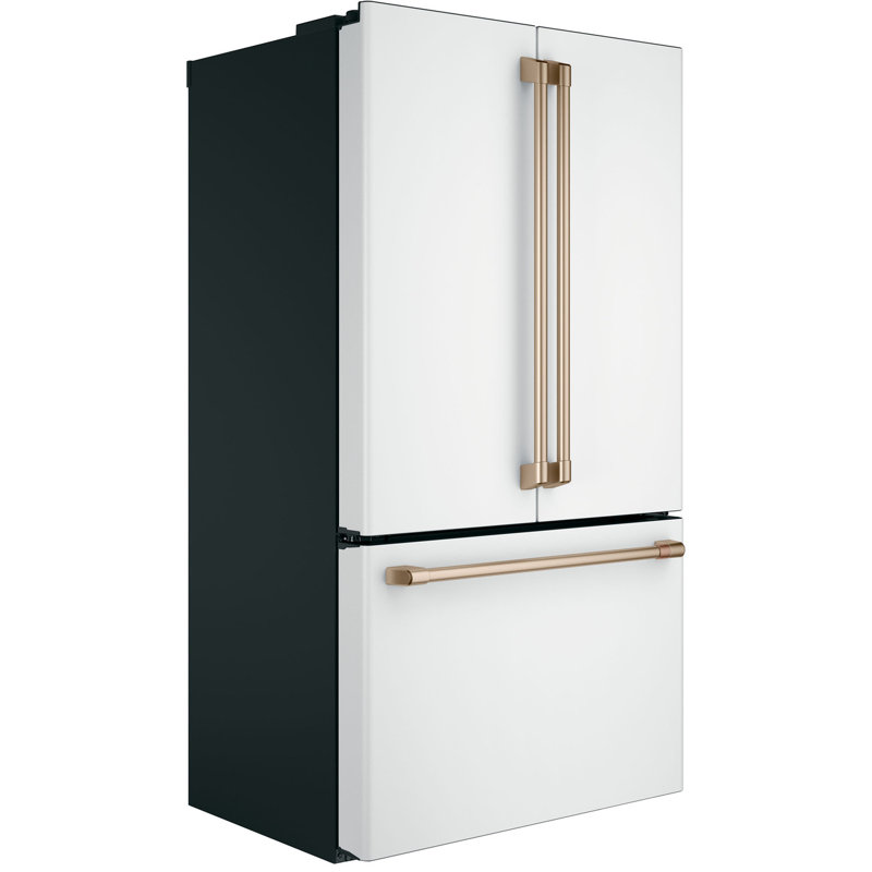 36" Counter Depth French Door 23.1 cu. ft. Energy Star Refrigerator, Matte White