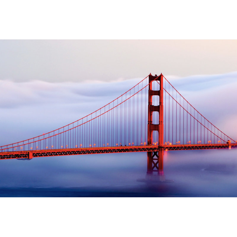 «Golden Gate Bridge», art mural en verre trempé, 20 po x 28 po