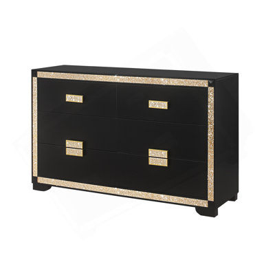 LIVELY BLACK/GOLD DRESSER