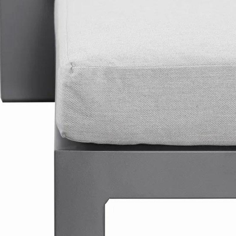 Adjustable Backrest Outdoor Lounge Chair Outdoor Chaise Lounge Set with Table , Cushion Included
