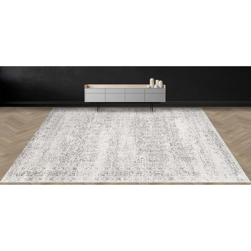 Hand Knotted Abstract Indoor Rug, Rectangle 9' x 12'
