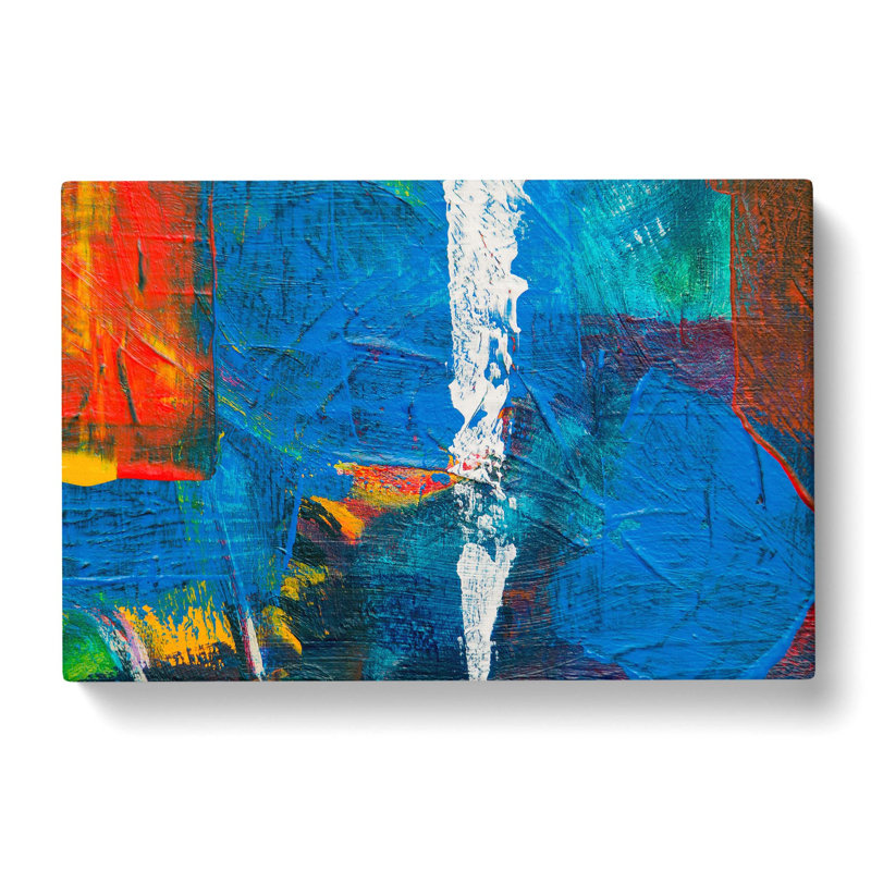 Abstract Art Painting Vol.444 by S.Johnson - Wrapped Canvas Painting, 35cm H x 50cm W x 3cm D