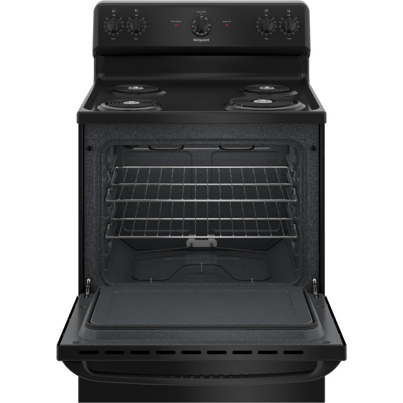 Hotpoint 30" 5 cu. ft. Freestanding Electric Range, Black
