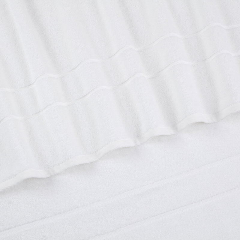 Clean Design Home 100% Cotton Anti-Allergen Bath Towel Set, White