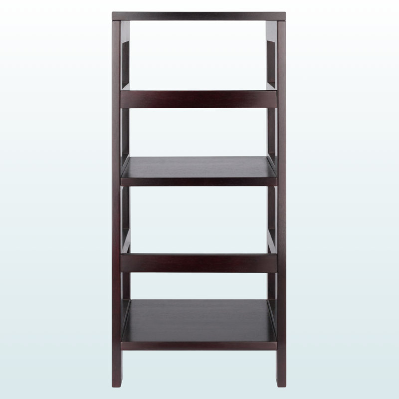 Dorian Two-Tier Freestanding Storage Shelf in Brown, 28.97"H x 13.12"W x 10.95"D, (2 Shelves) 28.97" H x 13.12" W x 10.95" D