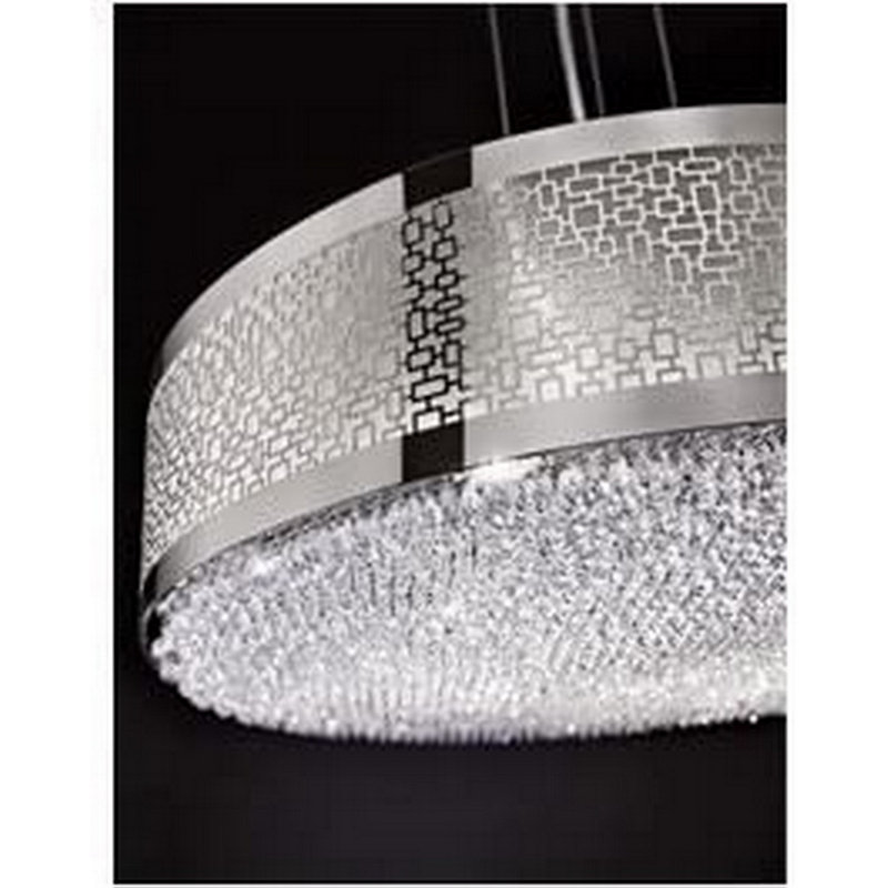Lustre cylindrique unique à 8 lumières