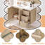 Meuble-lavabo mural traditionnel de 91 cm (36 po) avec lavabo en céramique, armoire de rangement avec 3 tiroirs et charnières à fermeture silencieuse.