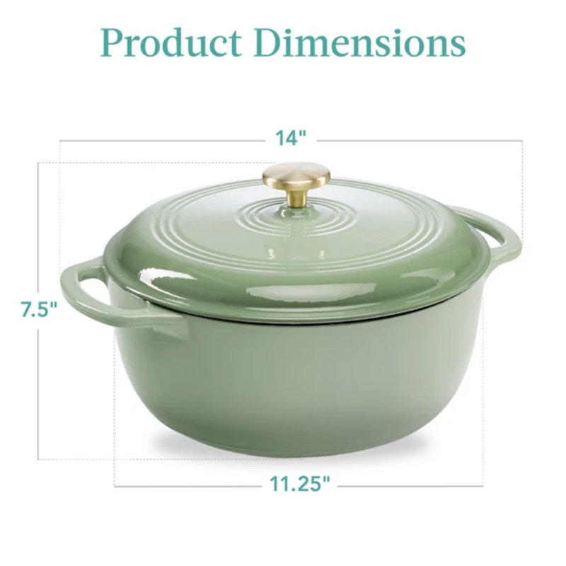 Dutch Oven- 6Qt, Sage Green