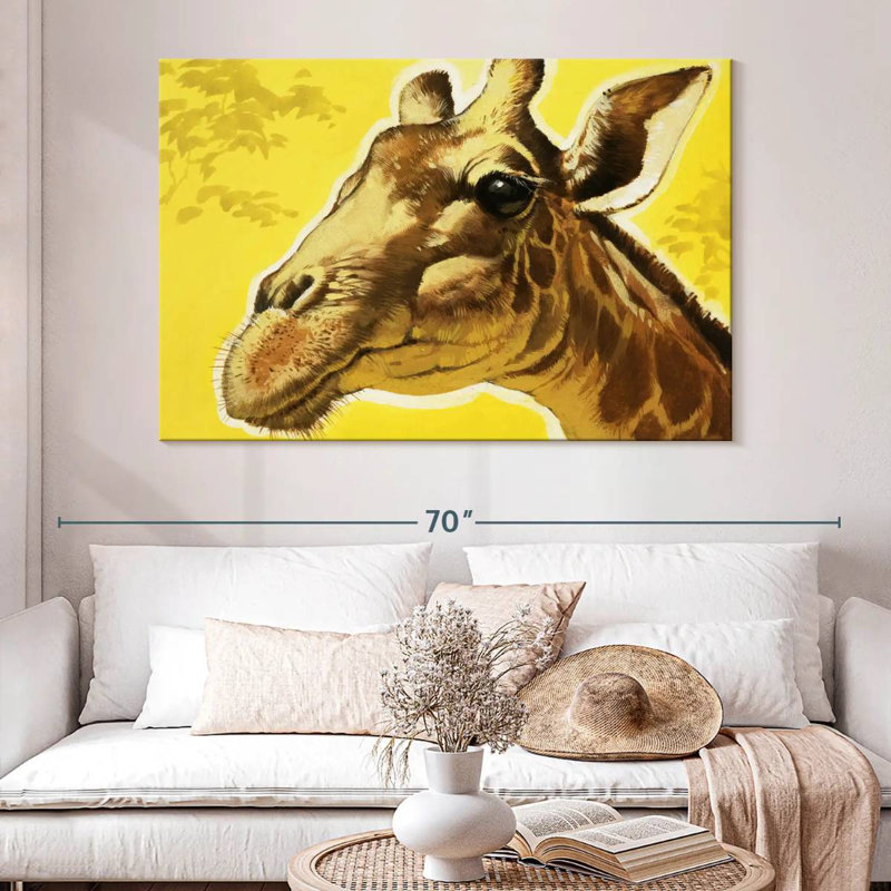 Tête de girafe Brampt, H 34 po x l 51 po