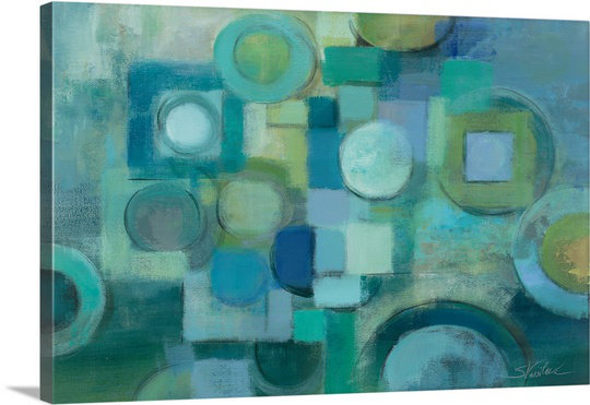 «Sea Glass» par Brtle, impression sur toile, H 32 po x l 48 po x p 1,25 po