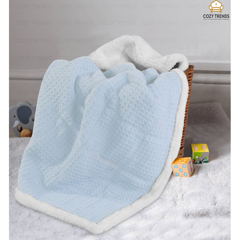 Couverture pour bébé 100% coton Bairagi, Bleu