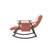 Casual Folding Rocking Chair Upholstered, Lounge Rocking Chair Adjustable High Back And Foot Rest,Side Pockets Placed In Living Room Bedroom Balcony-10086727