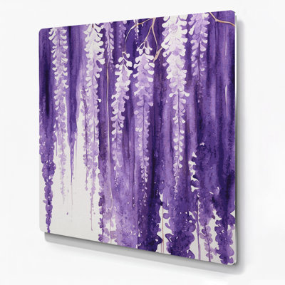 Watercolor Botanical 17 Beige Metal Wall Art